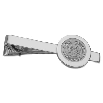 Silver Loyola Greyhounds Logo Tie Bar