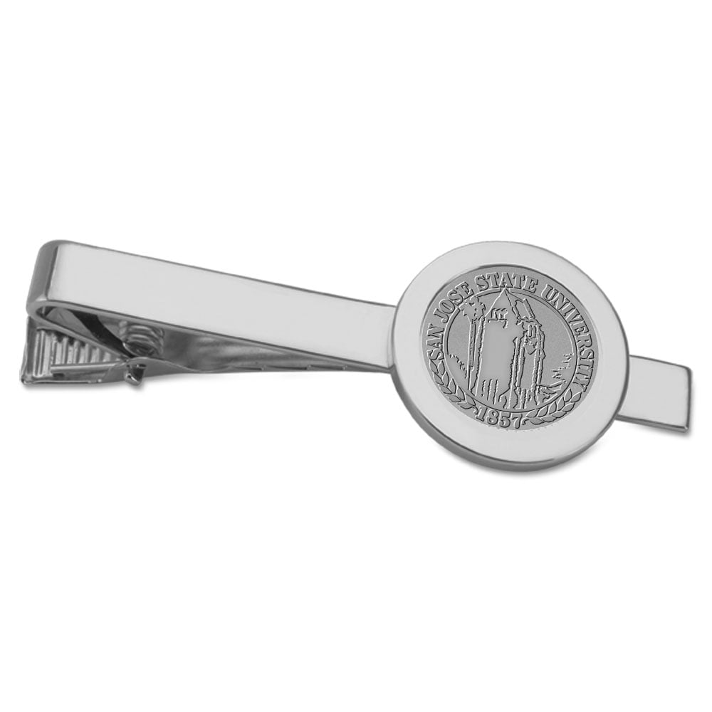 Silver San Jose State Spartans Logo Tie Bar
