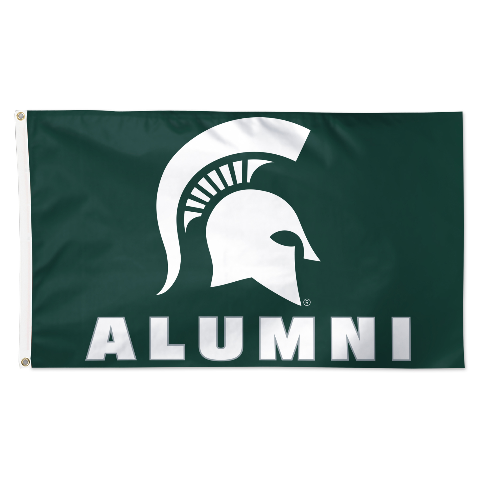 WinCraft Michigan State Spartans 3' x 5' Single-Sided Deluxe Alumni School Supporter Flag