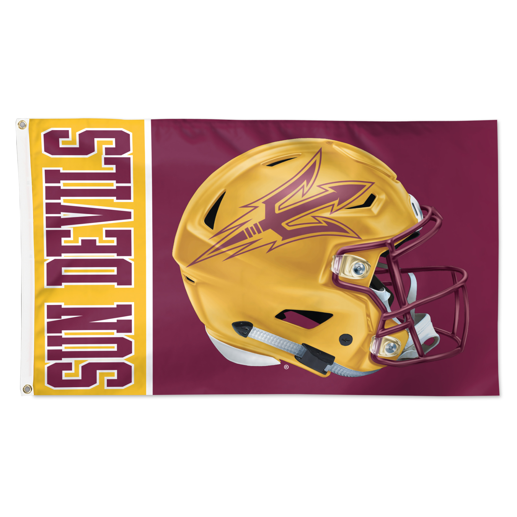 WinCraft Arizona State Sun Devils 3' x 5' Helmet Deluxe Single-Sided Flag