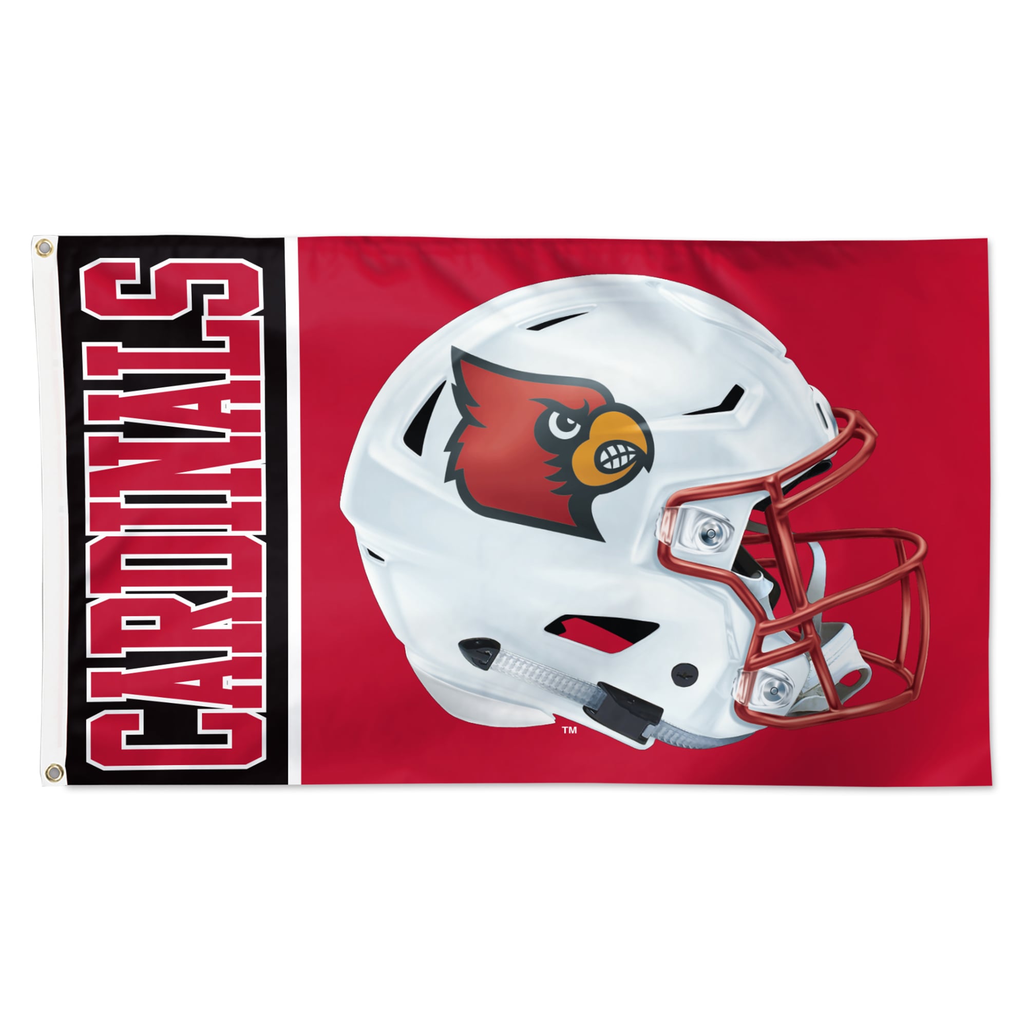 WinCraft Louisville Cardinals 3' x 5' Helmet Deluxe Single-Sided Flag