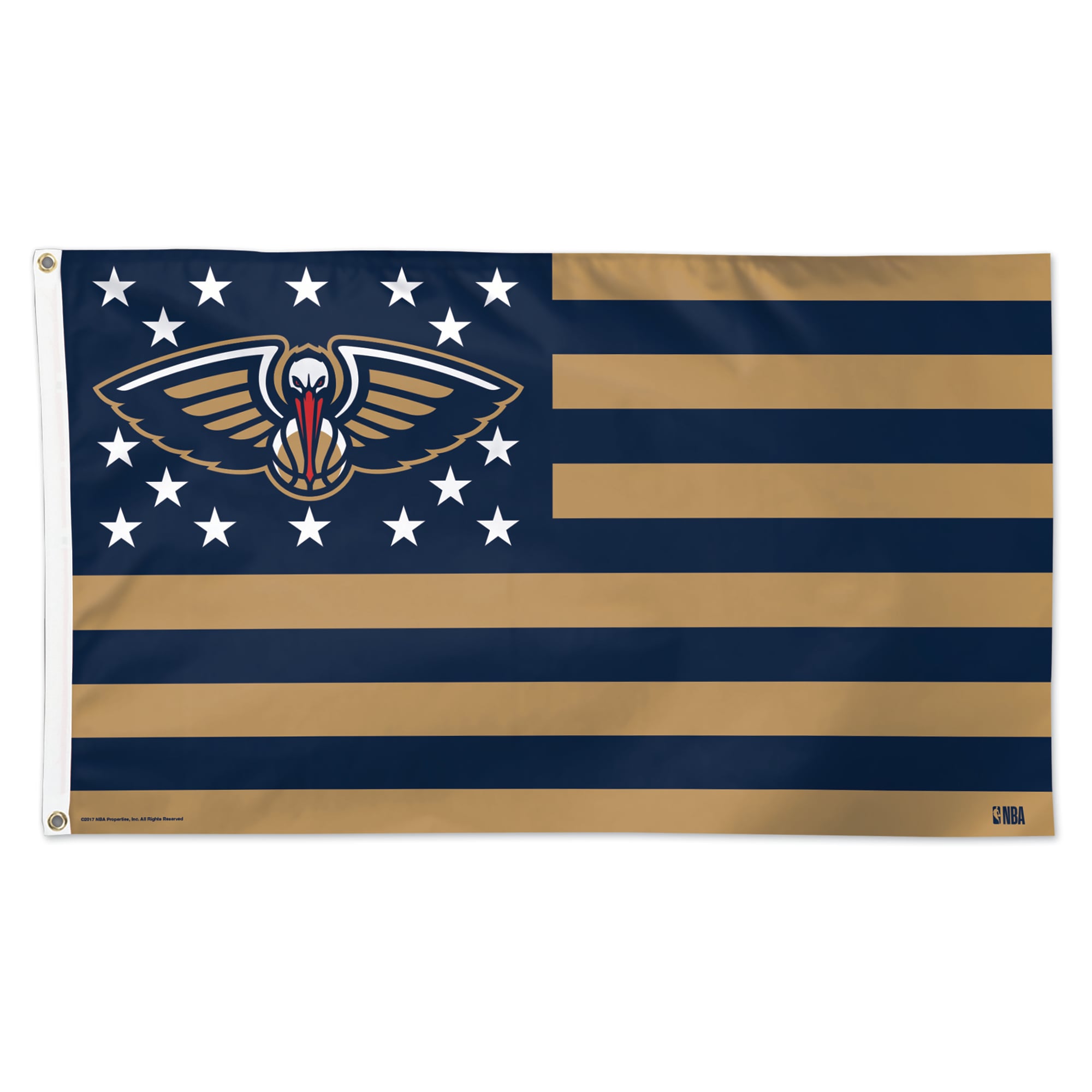 WinCraft New Orleans Pelicans 3' x 5' Single-Sided Deluxe Patriotic Americana Flag