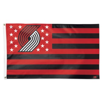 WinCraft Portland Trail Blazers 3' x 5' Single-Sided Deluxe Patriotic Americana Flag