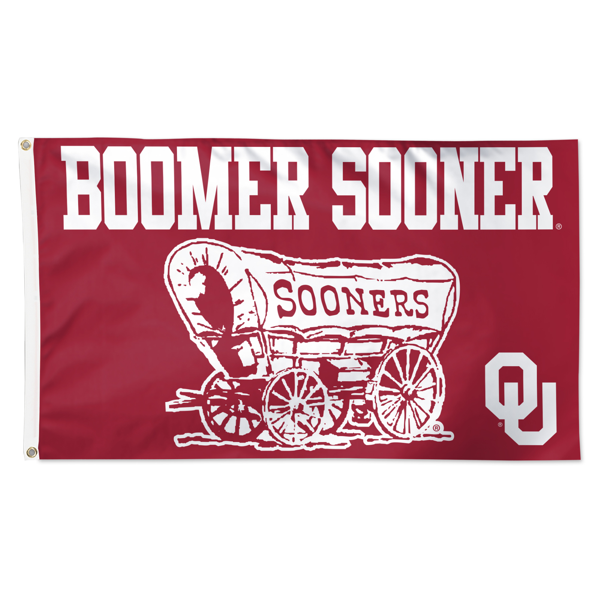 WinCraft Oklahoma Sooners 3' x 5' Single-Sided Deluxe Mascot Flag