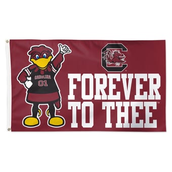 WinCraft South Carolina Gamecocks 3' x 5' Single-Sided Deluxe Mascot Flag