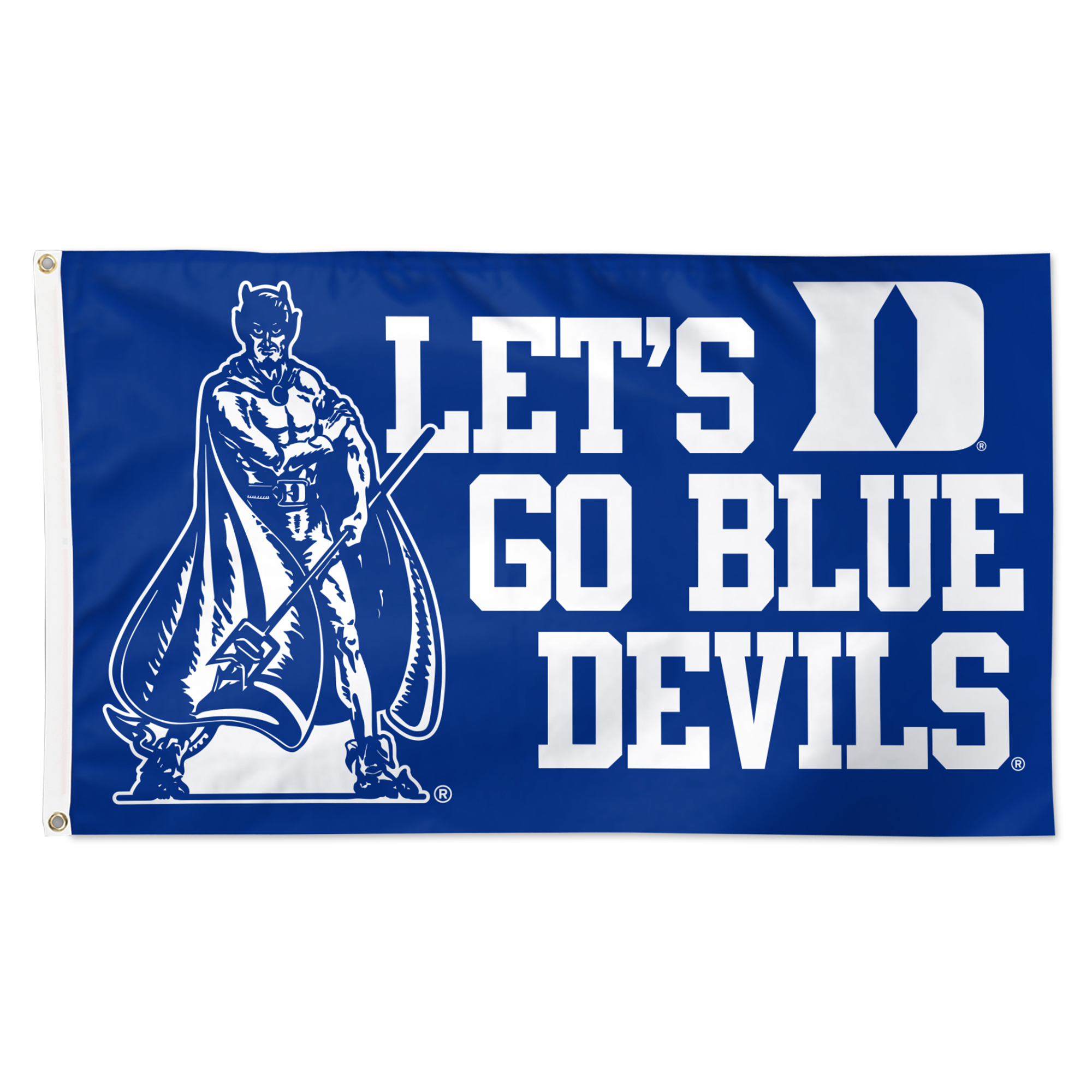 WinCraft Duke Blue Devils 3′ x 5′ Single-Sided Deluxe Mascot Flag WinCraft Duke Blue Devils 3′ x 5′ Single-Sided Deluxe Mascot Flag