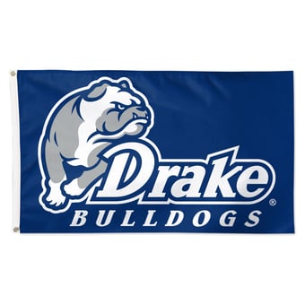 WinCraft Drake Bulldogs 3' x 5' Single-Sided Deluxe Mascot Flag