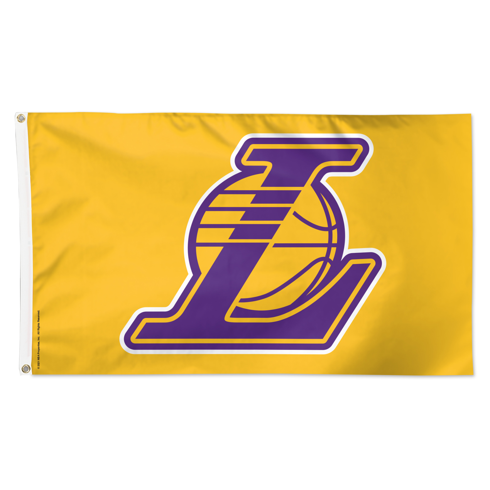 WinCraft Los Angeles Lakers 3' x 5' Single-Sided Deluxe Secondary Team Logo Flag