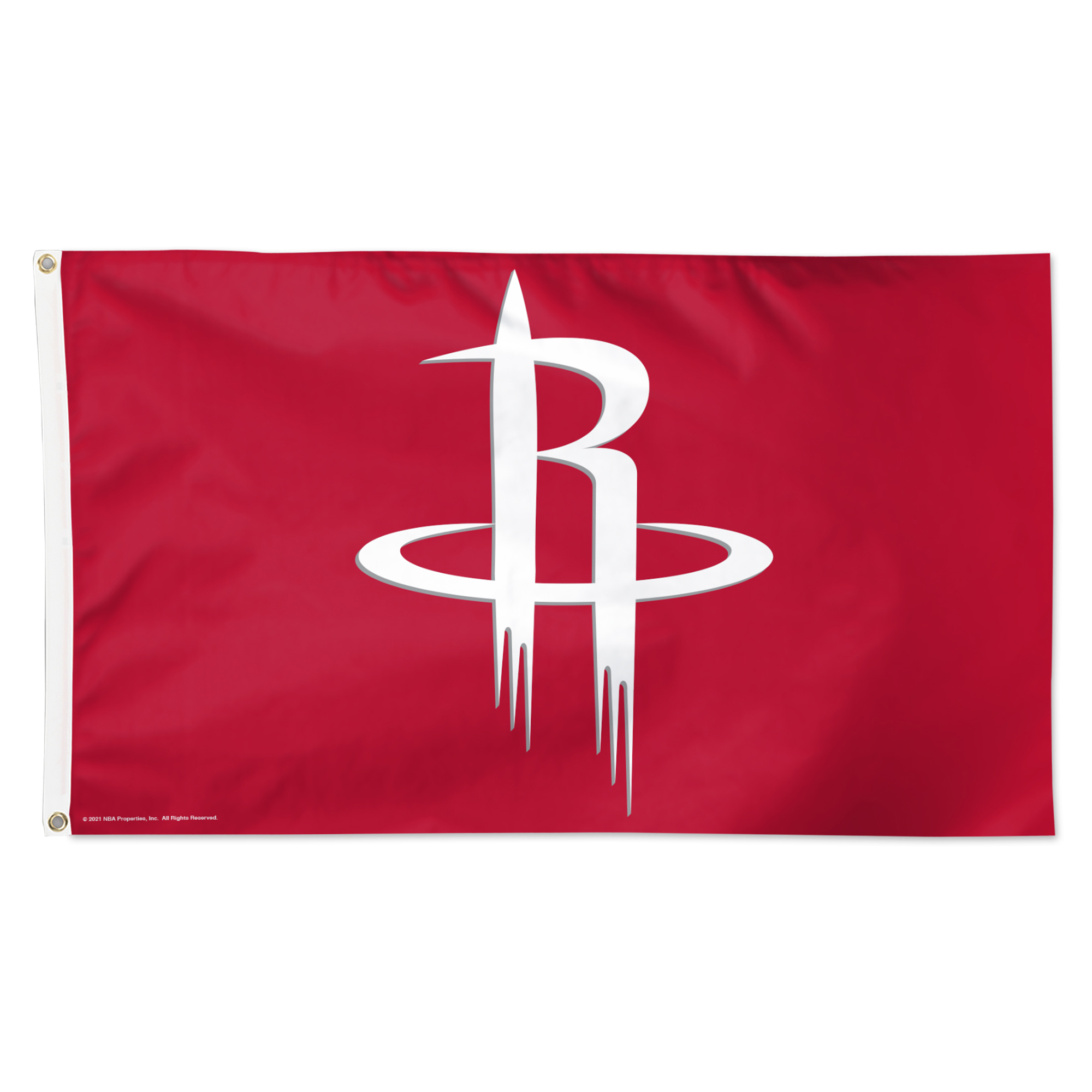 WinCraft Houston Rockets 3' x 5' Single-Sided Deluxe Primary Team Logo Flag