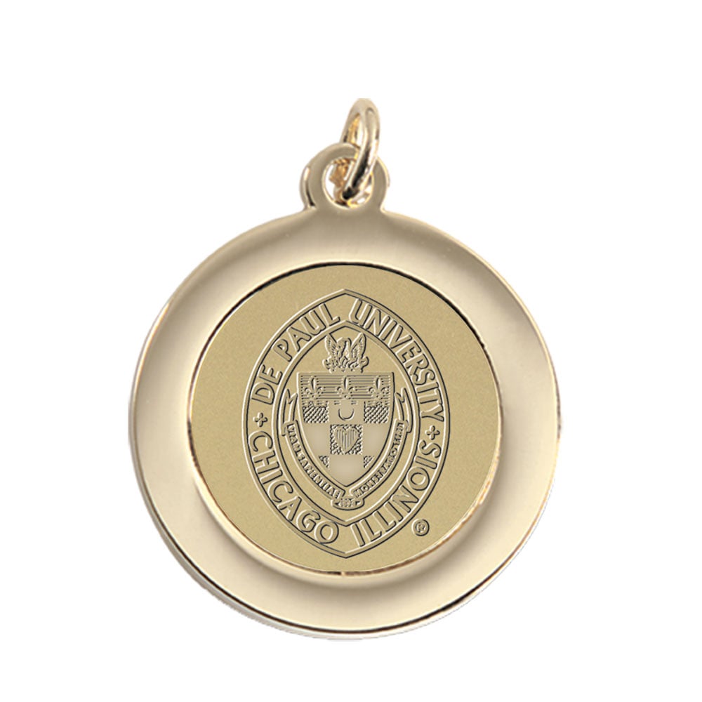 Gold DePaul Blue Demons Pendant