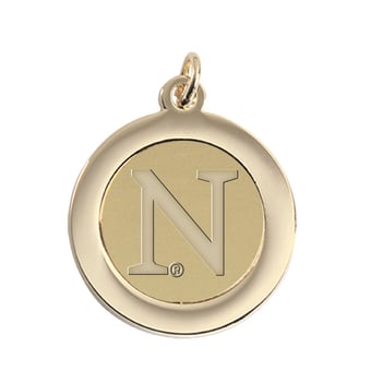 Gold Northwestern Wildcats Pendant