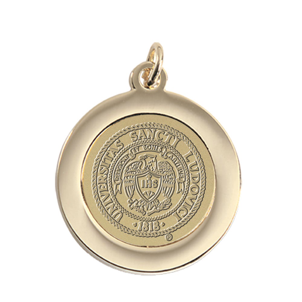 Gold Saint Louis Billikens Logo Pendant