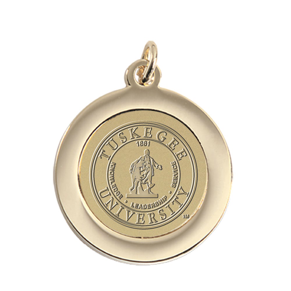 Gold Tuskegee Golden Tigers Pendant