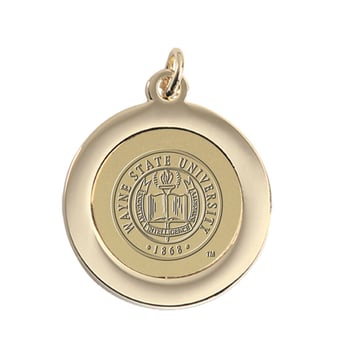 Gold Wayne State Warriors Pendant
