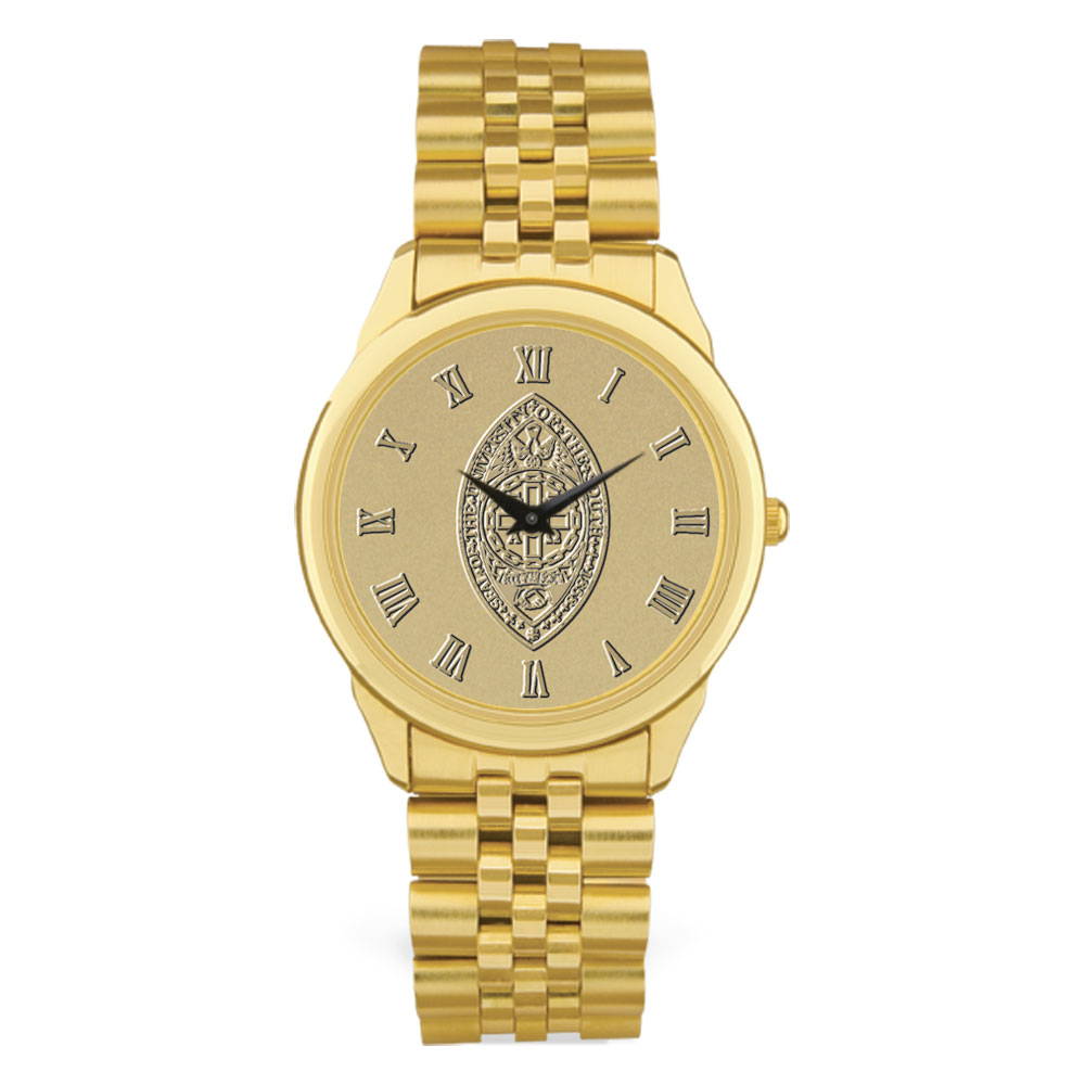 Gold University of the South Tigers Team Medallion Rolled Link Bracelet Wristwatch