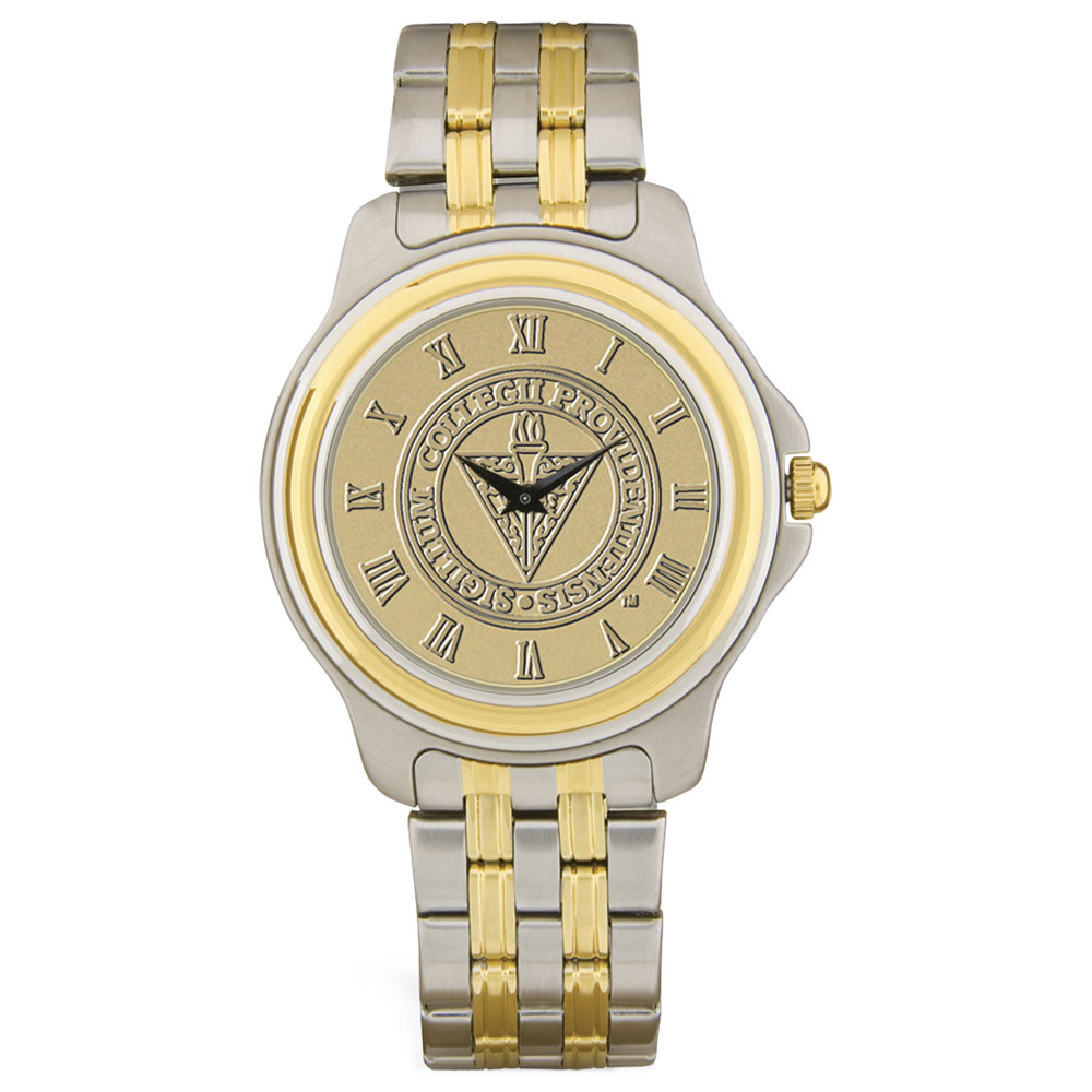 Gold/Silver Providence Friars Two-Tone Medallion Wristwatch