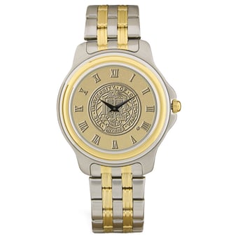 Gold/Silver UC Irvine Anteaters Two-Tone Medallion Wristwatch