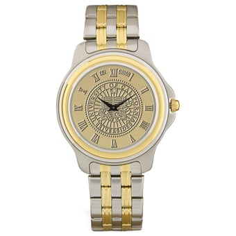 Gold/Silver UC Riverside Highlanders Two-Tone Medallion Wristwatch