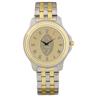 Gold/Silver University of the South Tigers Two-Tone Medallion Wristwatch