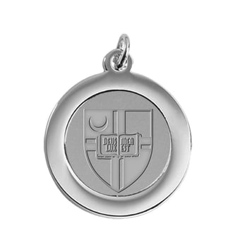 Silver Catholic University Cardinals Pendant