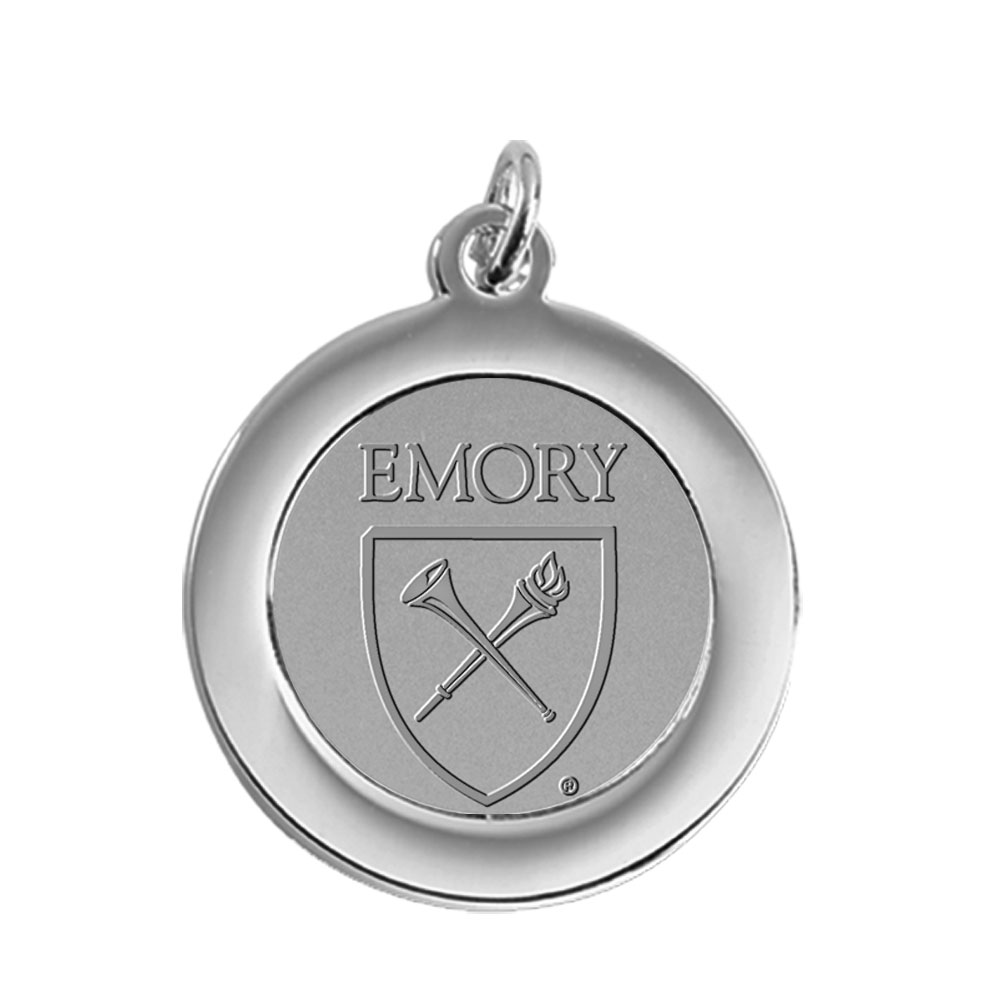 Silver Emory Eagles Pendant
