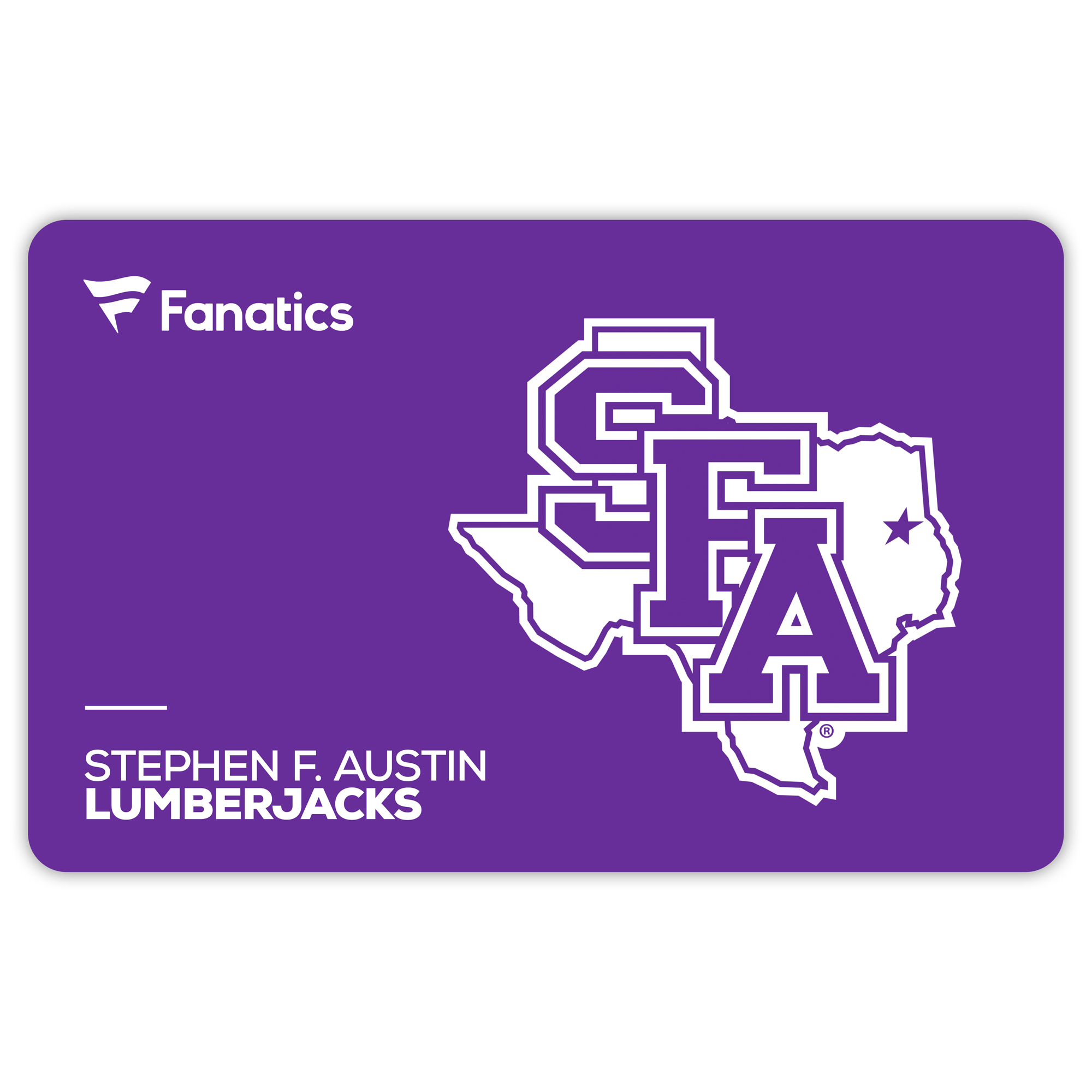 Stephen F Austin Lumberjacks Fanatics eGift Card ($10 - $500)