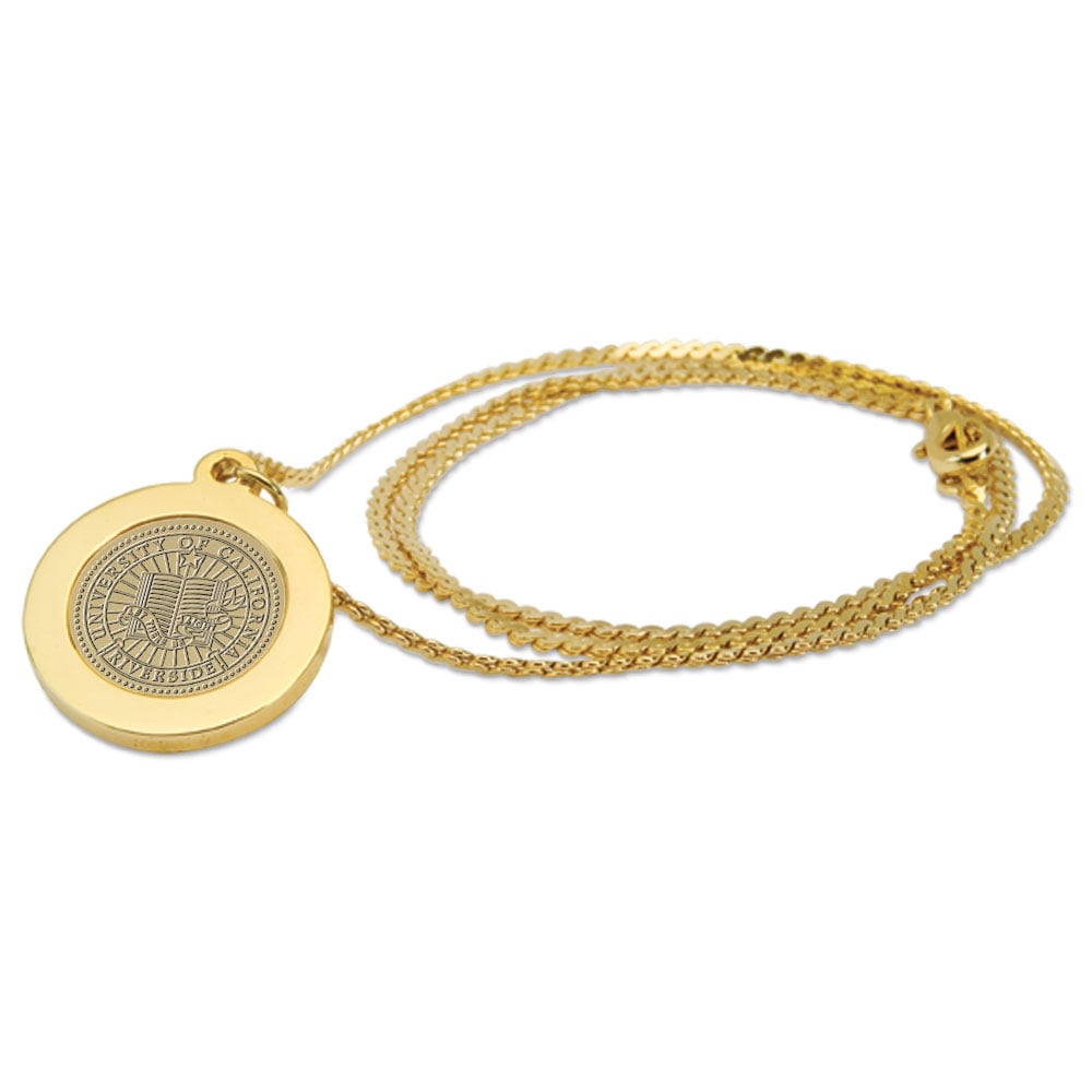 Women's Gold UC Riverside Highlanders 18'' Pendant Necklace