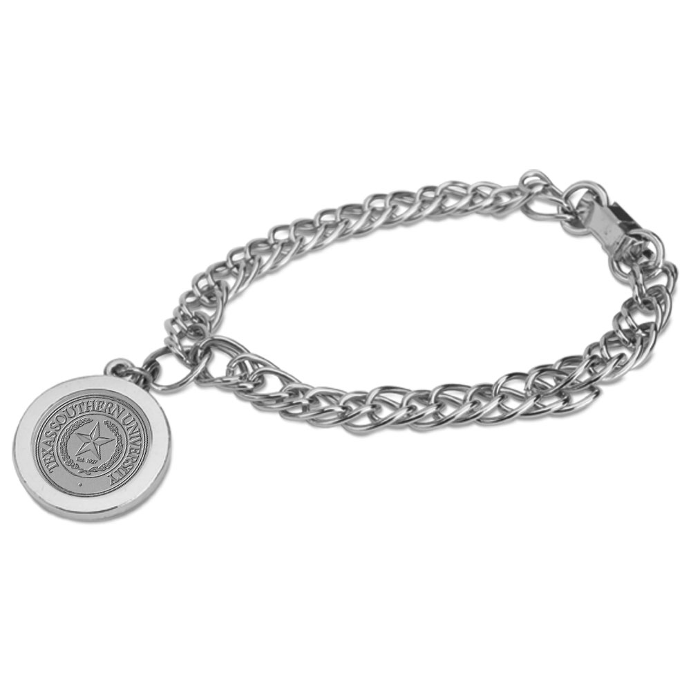 Women's Silver Texas Southern Tigers Charm Bracelet