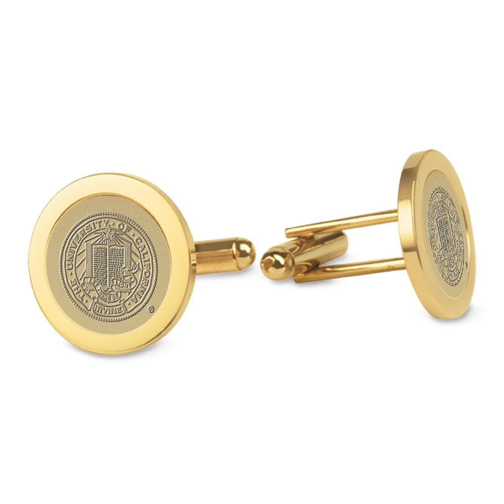 Gold UC Irvine Anteaters Cufflinks