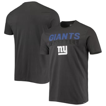 Men's '47 Charcoal New York Giants Dark Ops Super Rival T-Shirt