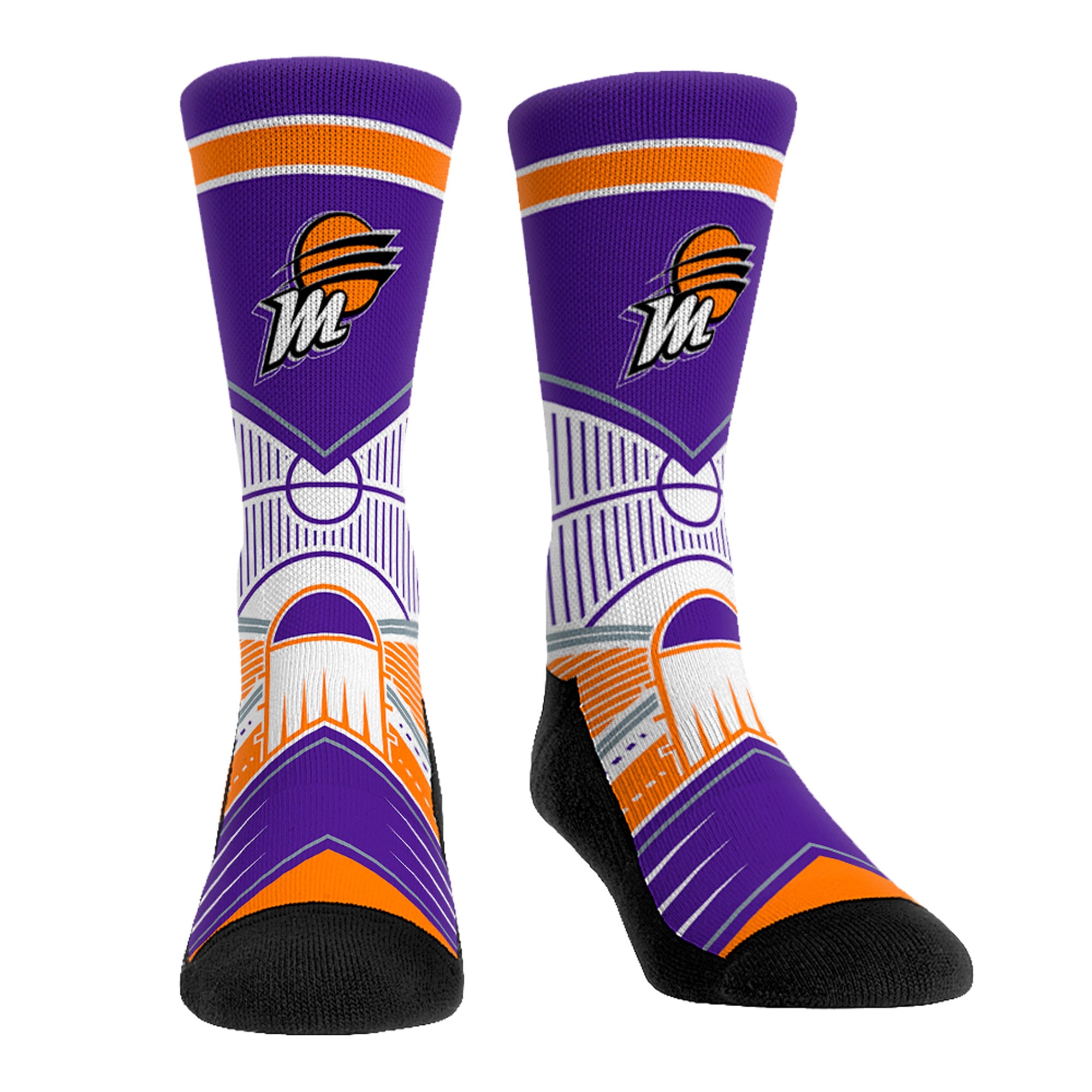 Unisex Rock Em Phoenix Mercury Full Court Press Crew Socks