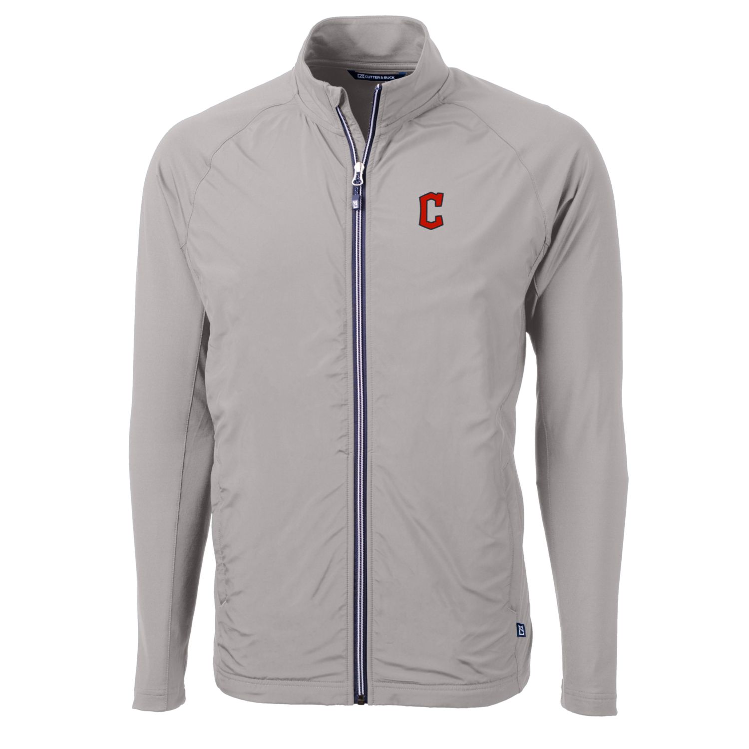 Men’s Cutter & Buck Gray Cleveland Guardians Big & Tall Adapt Eco Knit Full-Zip Jacket Men’s Cutter & Buck Gray Cleveland Guardians Big & Tall Adapt Eco Knit Full-Zip Jacket