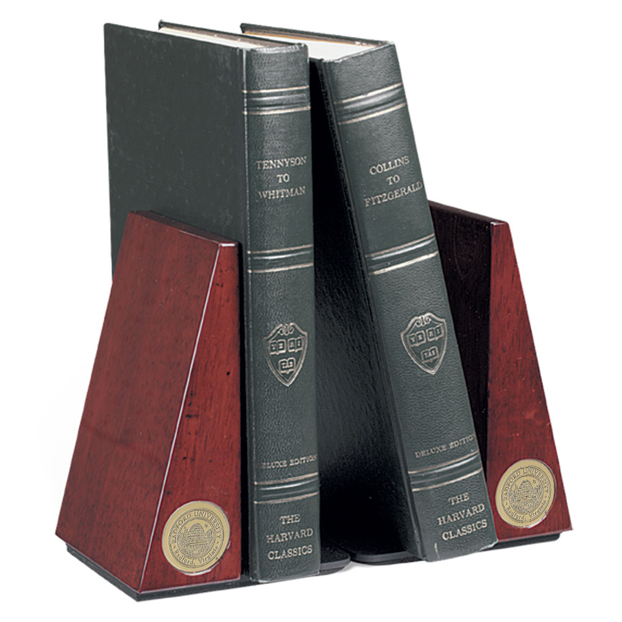 Gold Radford Highlanders Rosewood Bookends