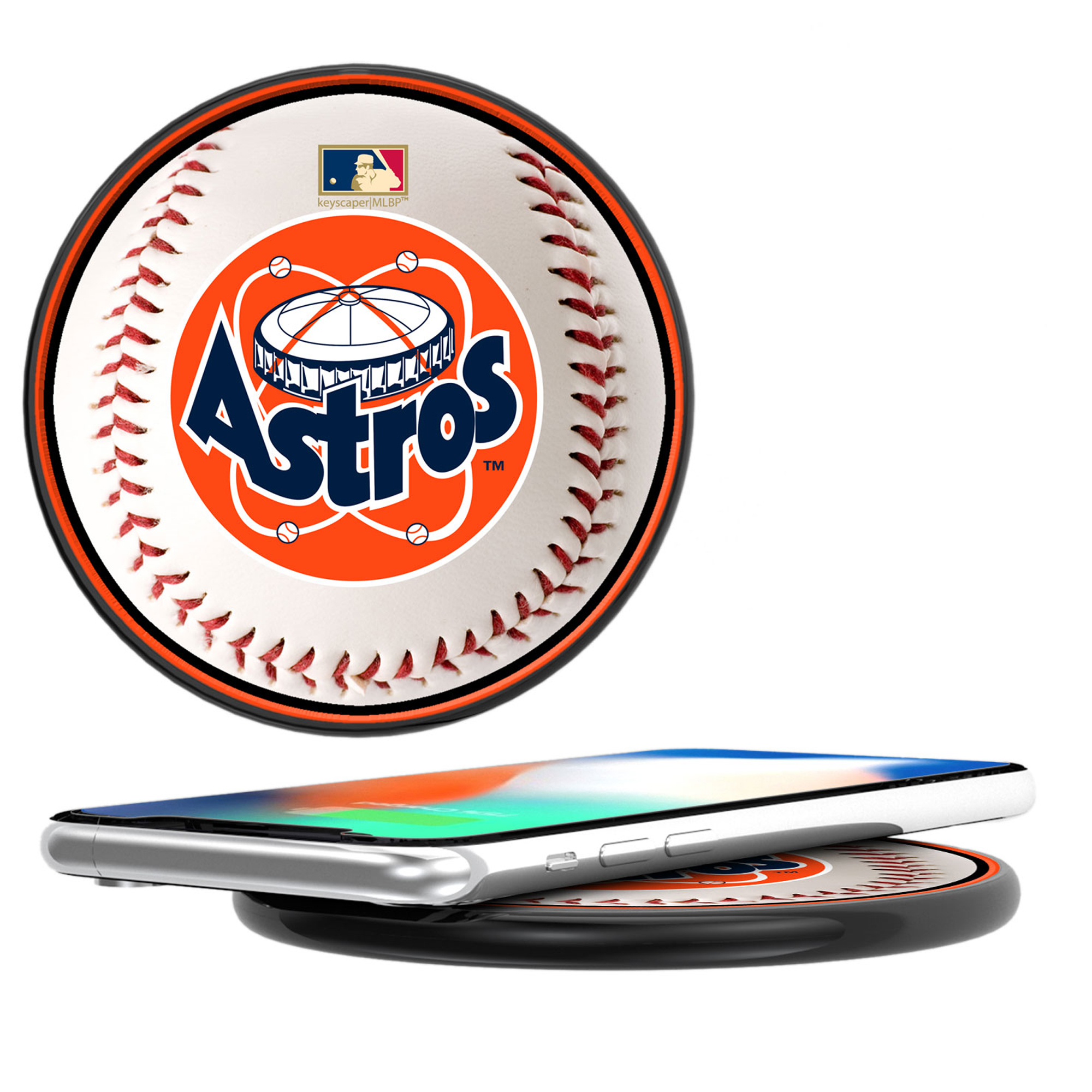 Keyscaper Houston Astros 15 Watt Wireless Induction Charger