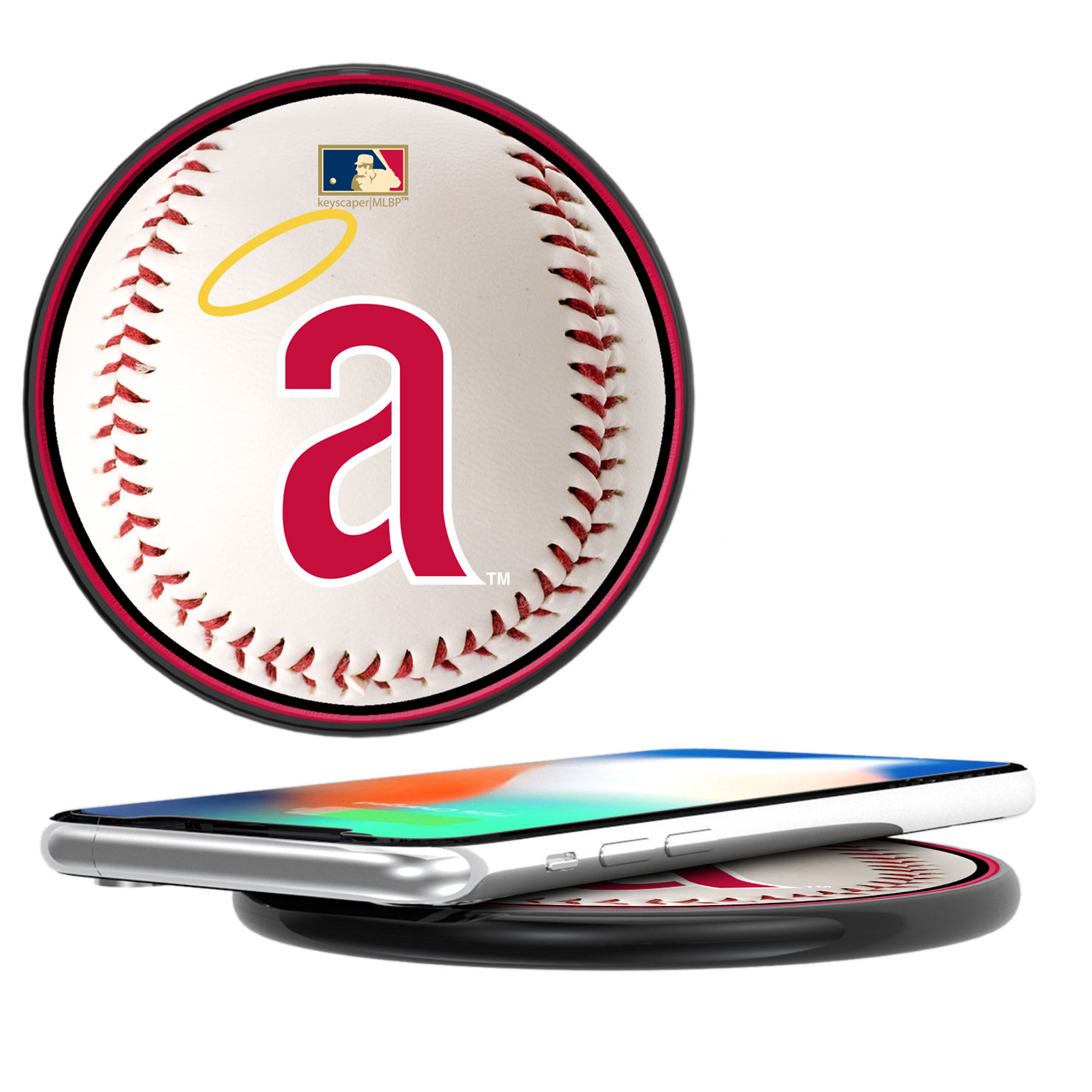 Keyscaper Los Angeles Angels 15 Watt Wireless Induction Charger