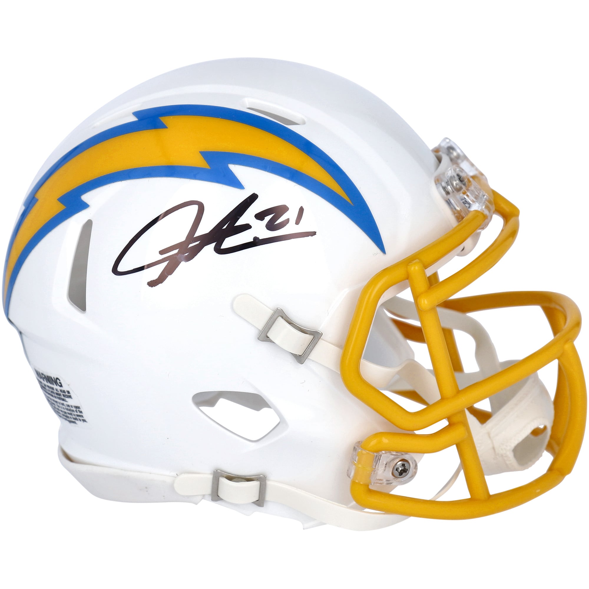 LaDainian Tomlinson Los Angeles Chargers Autographed Riddell 2020 - Present Logo Speed Mini Helmet