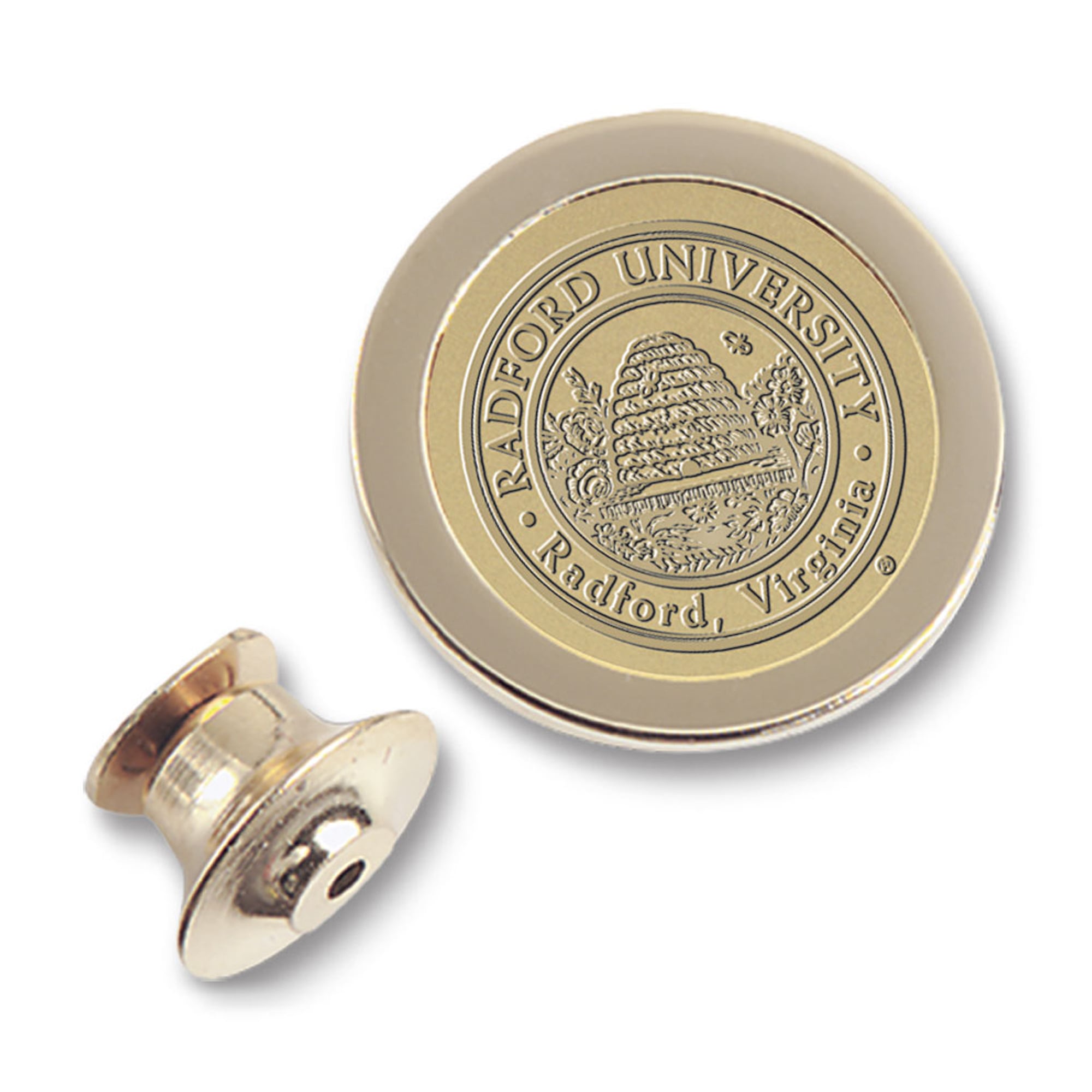 Men's Gold Radford Highlanders Logo Lapel Pin