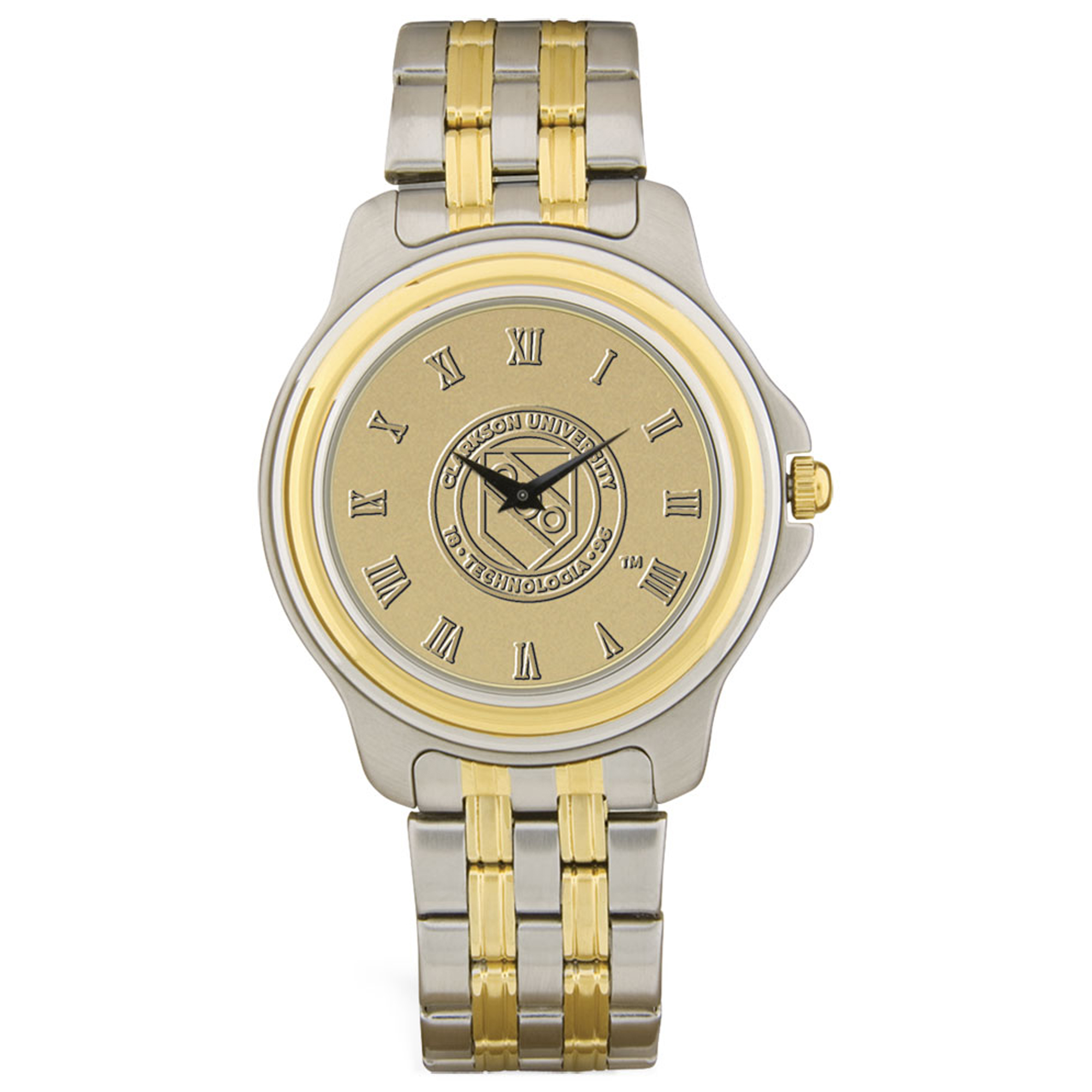 Gold/Silver Clarkson Golden Knights Two-Tone Medallion Wristwatch