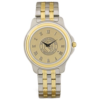 Gold/Silver Clarkson Golden Knights Two-Tone Medallion Wristwatch