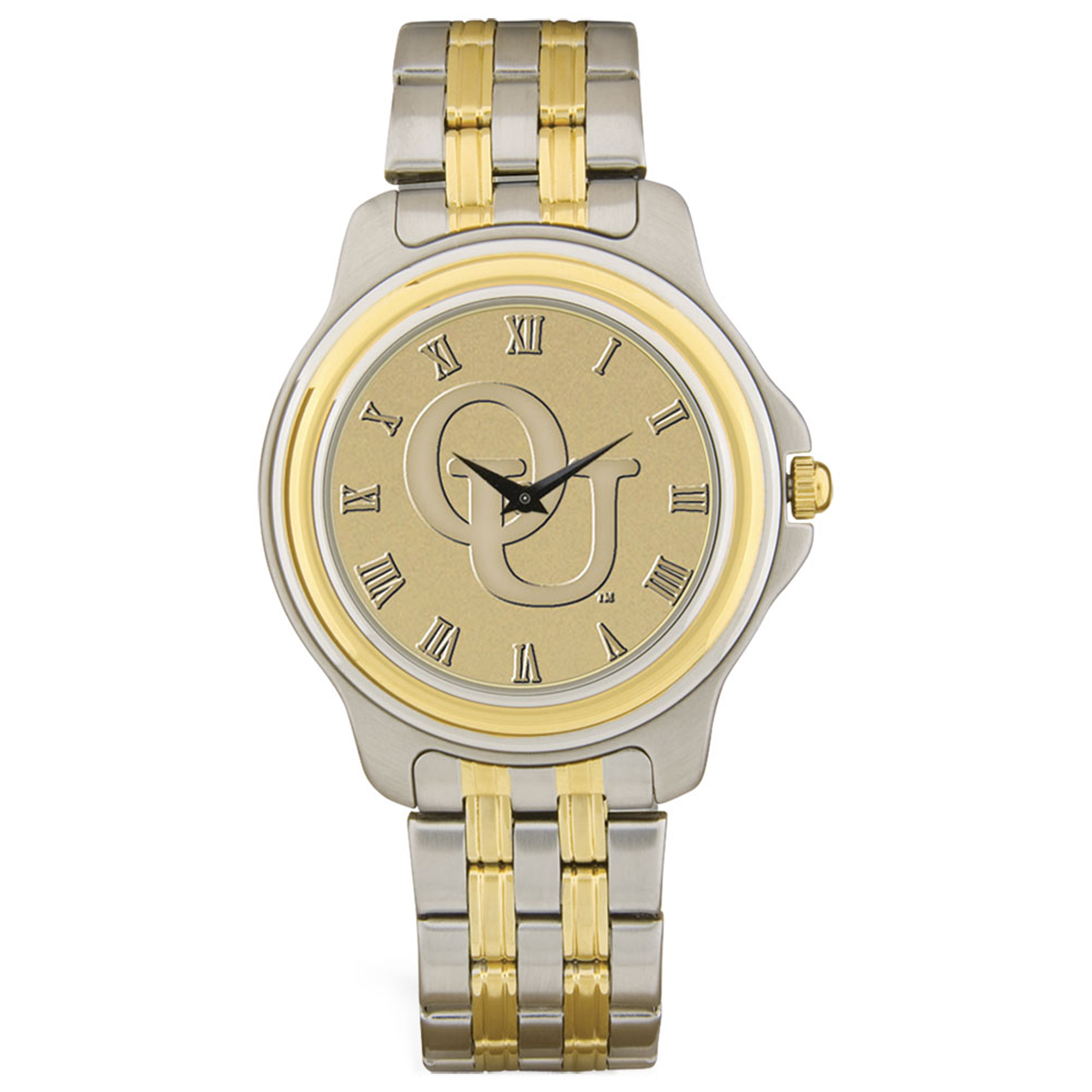 Gold/Silver Oakland Golden Grizzlies Two-Tone Medallion Wristwatch