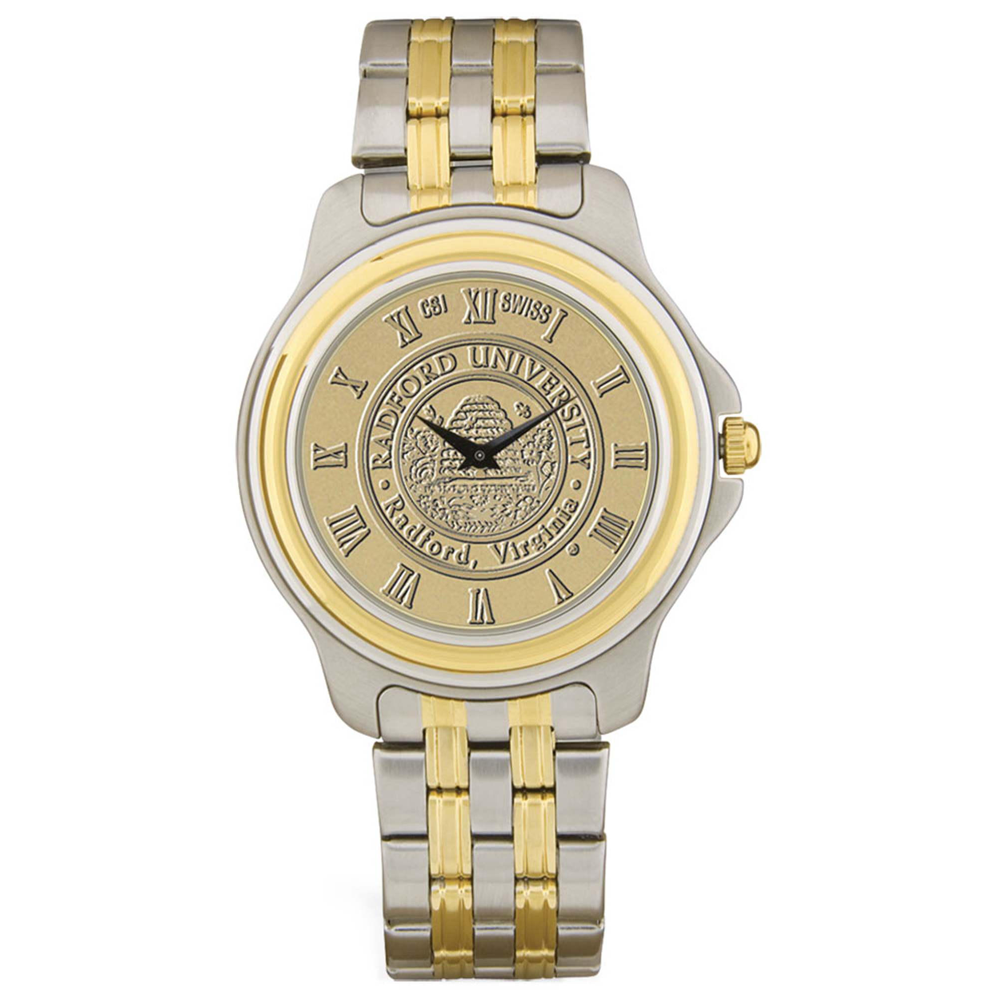 Gold/Silver Radford Highlanders Two-Tone Medallion Wristwatch
