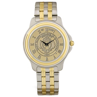 Gold/Silver Saint Mary's Gaels Two-Tone Medallion Wristwatch