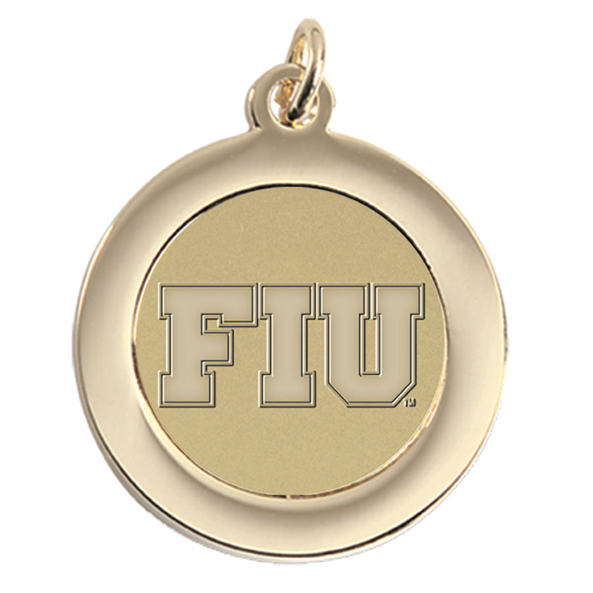 Women's Gold FIU Panthers Pendant
