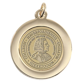Women's  Gold Haverford College Pendant