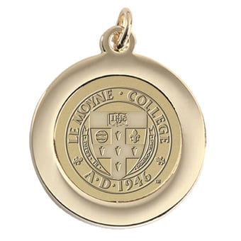 Women's Gold Le Moyne Dolphins Pendant