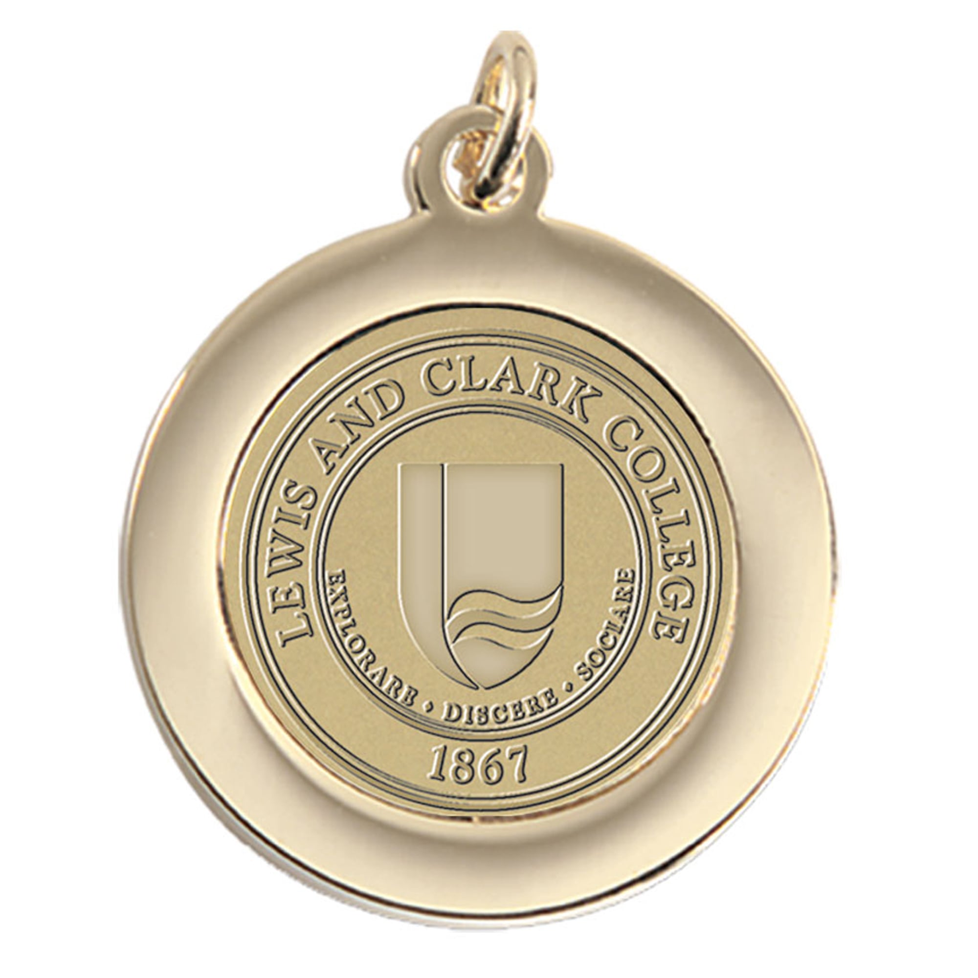 Women's Gold Lewis & Clark College Pioneers Pendant