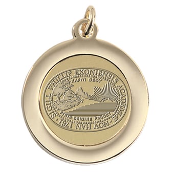 Women's Gold Phillips Exeter Academy Big Red Pendant