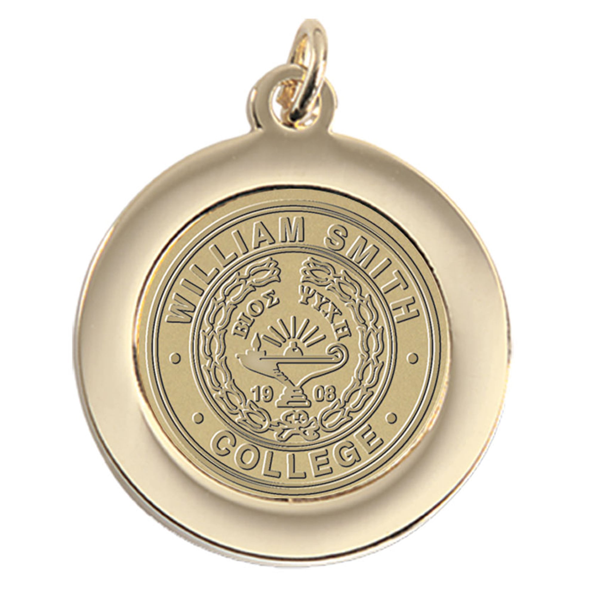 Women's Gold Hobart & William Smith Colleges Team Pendant
