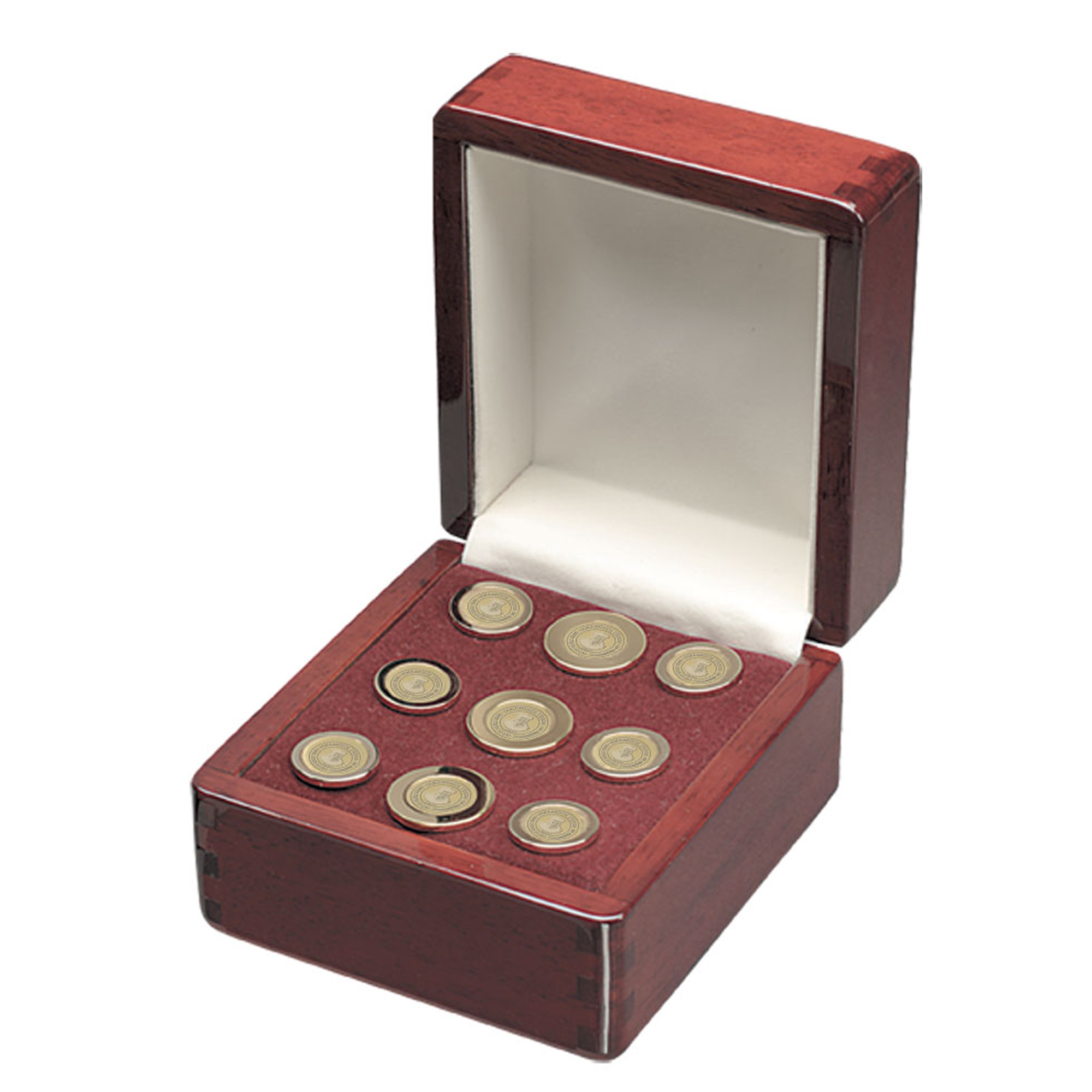 Men's Gold Ursinus Bears Nine-Piece Blazer Button Set
