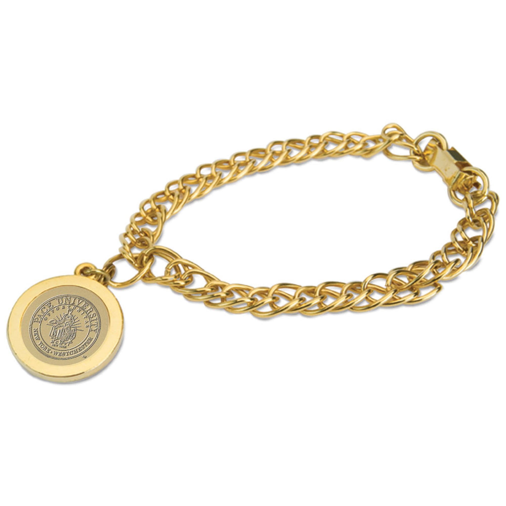 Women's Gold Pace University Setters Charm Bracelet